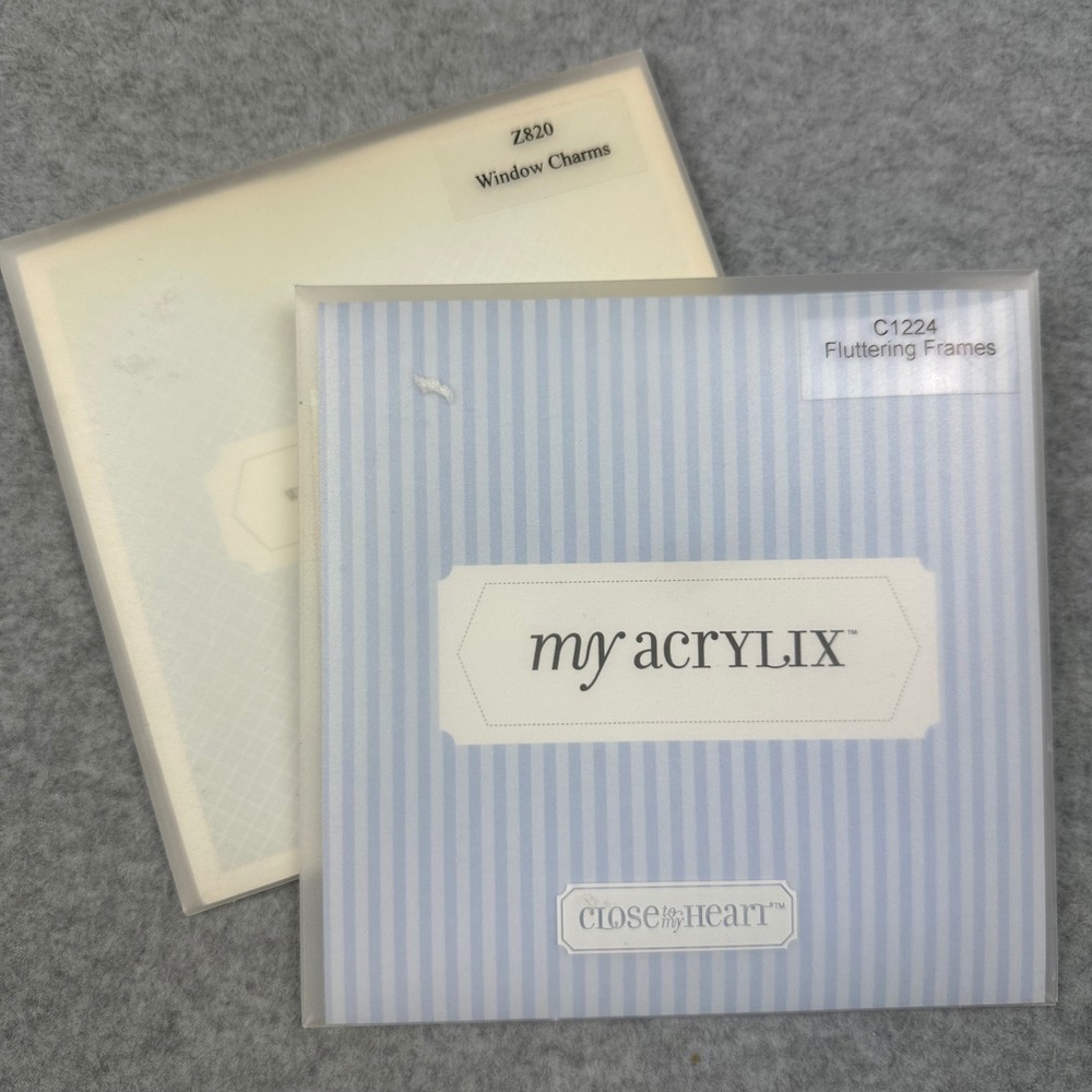 Close To My Heart My Acrylix Fluttering Frames C1224 & Window Charms Z820 Bundle